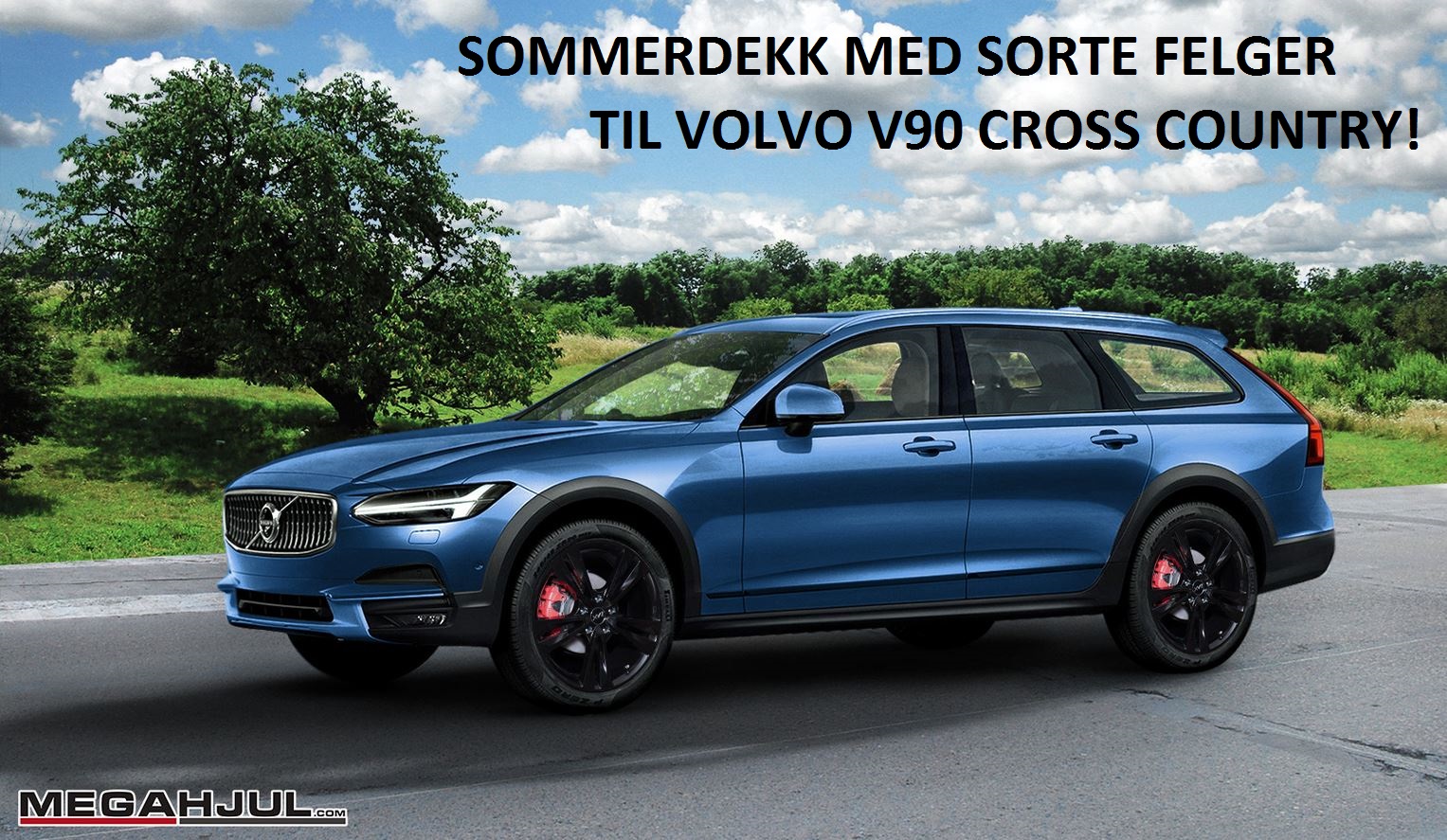 sommerdekk-med-sorte-felger-til-volvo-v90-cross-country